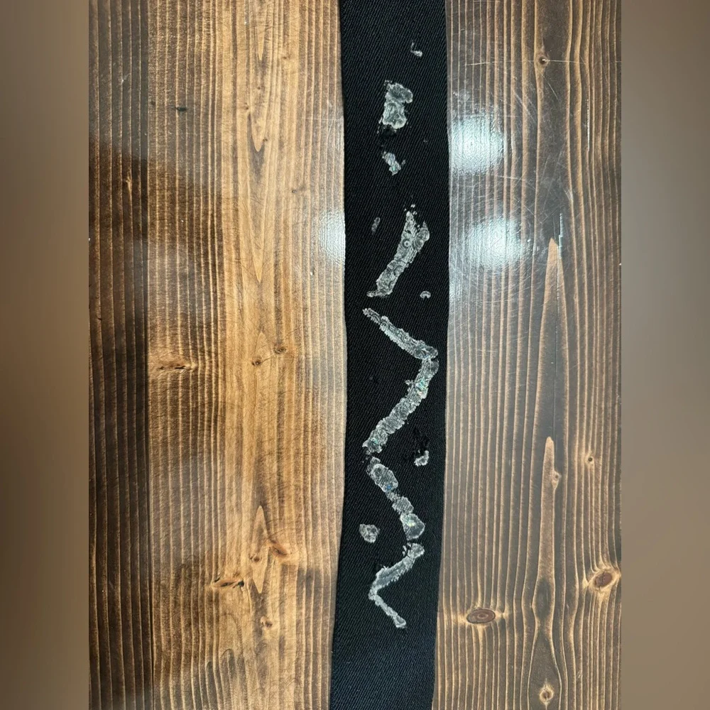 Vintage 80’s Stretch‎ Belt with Black & Gold Art Deco Style Buckle S/M